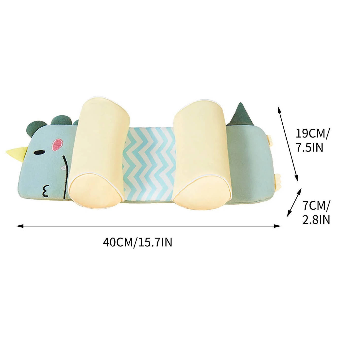 Adjustable Head Pillow for Newborns – Gentle, Contoured Support