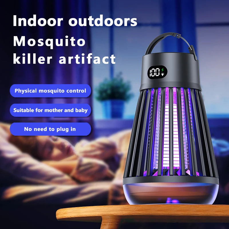Nightglow 2-in-1 Mosquito Zapper Lamp — Portable USB Rechargeable