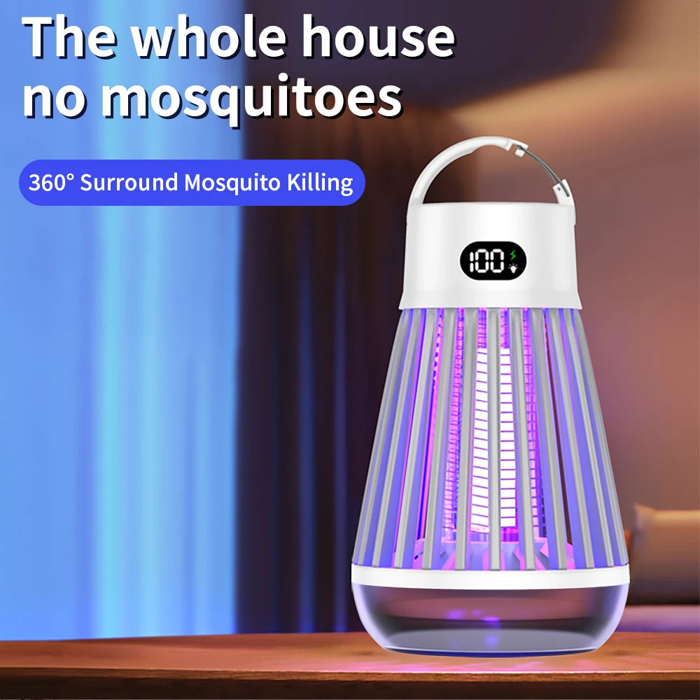 Nightglow 2-in-1 Mosquito Zapper Lamp — Portable USB Rechargeable